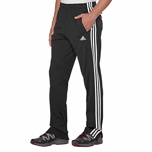 adidas Essential Tricot Zip Pants for Men, Black, Large