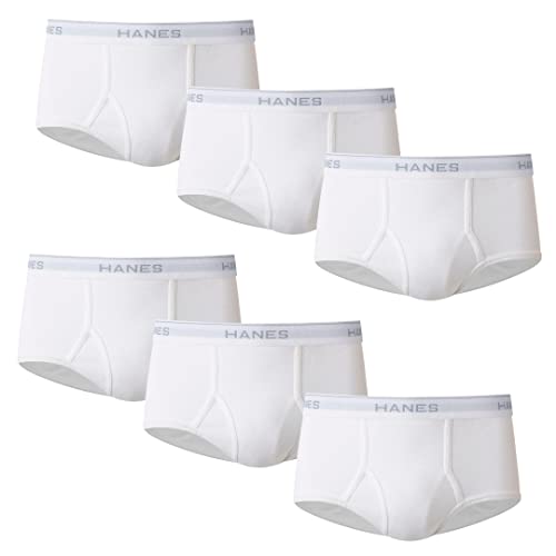 Hanes Men's Tagless ComfortFlex Waistband, Multi-Packs Available Brief, 6-pack, Large