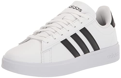 adidas Women's Grand Court 2.0 Tennis Shoe, FTWR White/Core Black/Core Black, 7