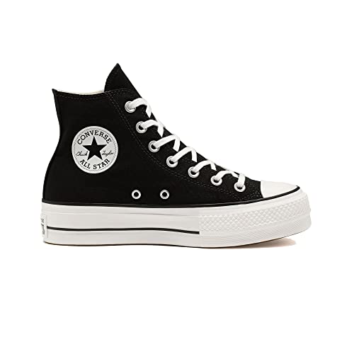 Converse Women's Chuck Taylor All Star Lift Sneakers (5.5 Men 7 Women, Black/White/Core Black, Numeric_5_Point_5)